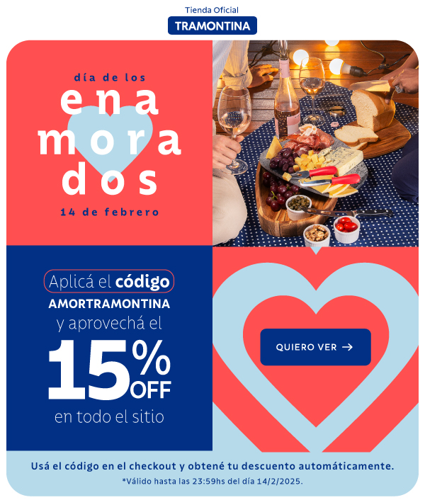 Día de los enamorados con 15% OFF